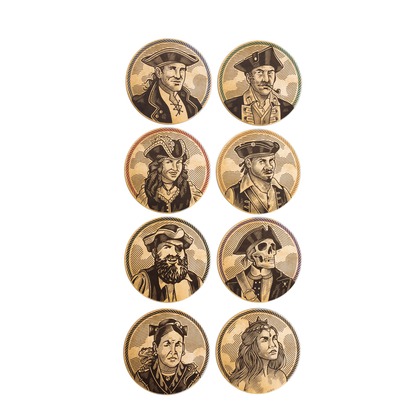 Captain Coasters (8 pcs)